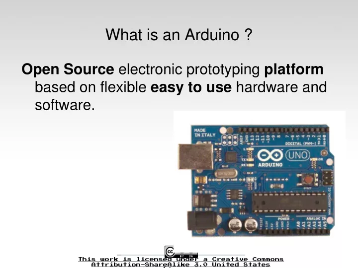 what is an arduino