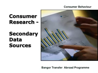 Consumer Research - Secondary  Data Sources