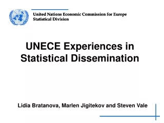 UNECE Experiences in  Statistical Dissemination