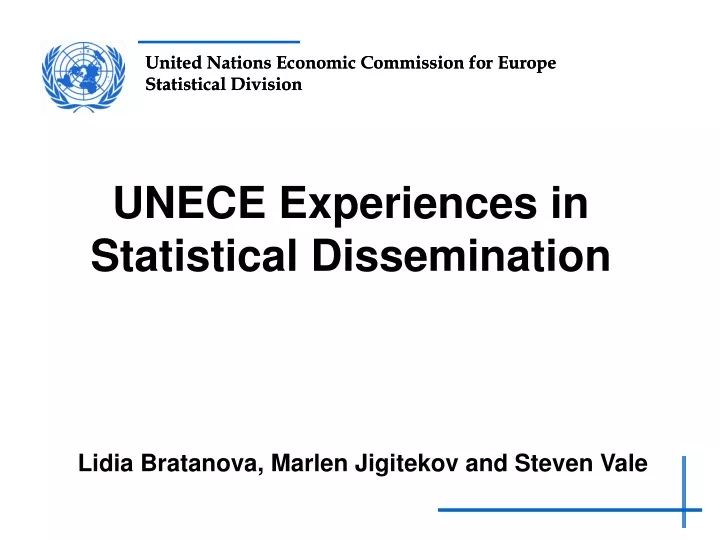 unece experiences in statistical dissemination