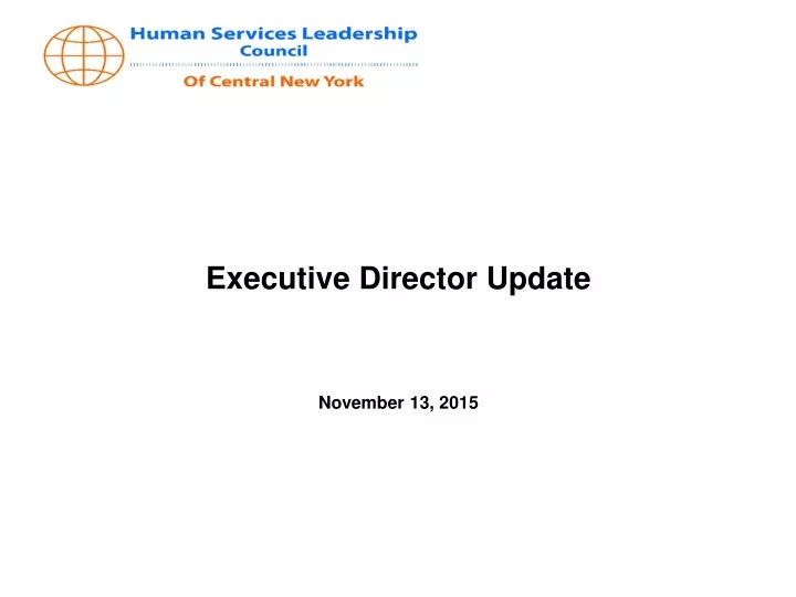 executive director update november 13 2015
