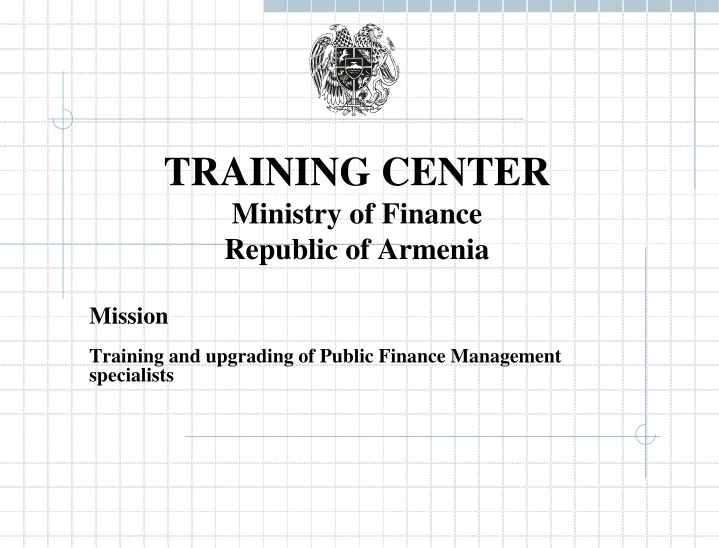 training center ministry of finance republic of armenia