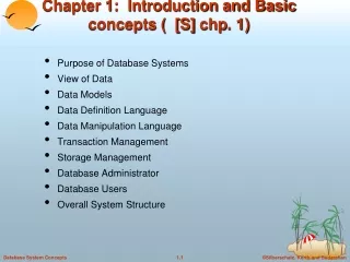 Chapter 1:  Introduction and Basic concepts (  [S]  chp . 1)