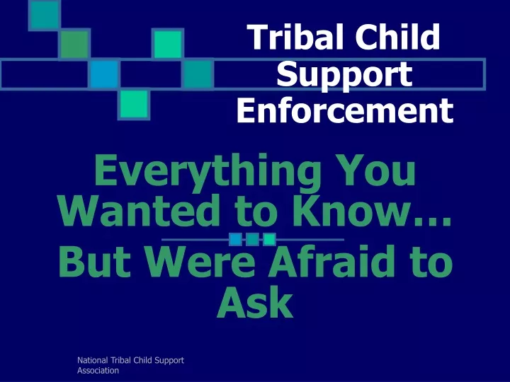 tribal child support enforcement