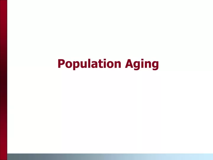 population aging