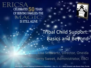 Tribal Child Support:  Basics and Beyond