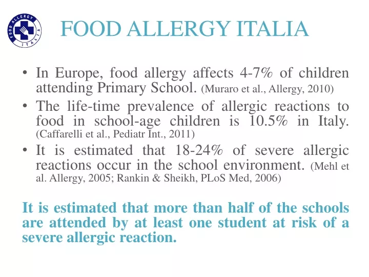 food allergy italia