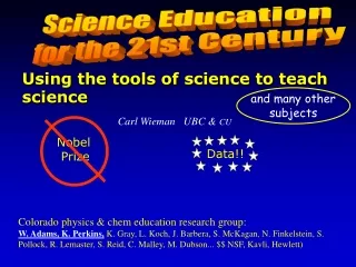 Science Education  for the 21st Century