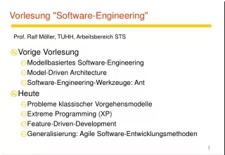 Vorlesung &quot;Software-Engineering&quot;