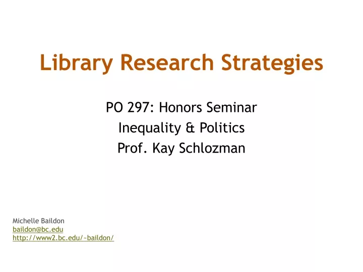 library research strategies