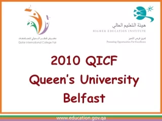 2010 QICF Queen’s University  Belfast