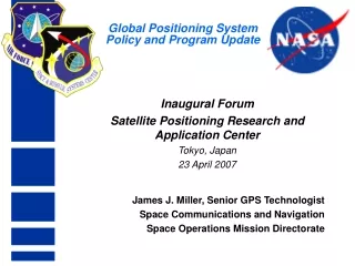 Global Positioning System  Policy and Program Update