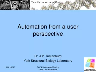 Automation from a user perspective