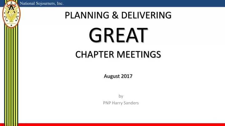planning delivering great chapter meetings august 2017