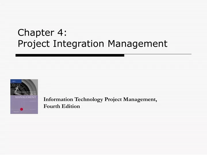 chapter 4 project integration management