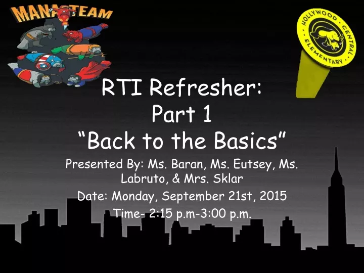 rti refresher part 1 back to the basics