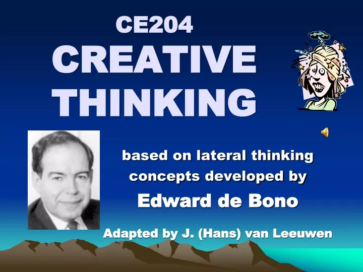 ce204 creative thinking