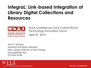 IntegraL: Link-based Integration of Library Digital Collections and Resources