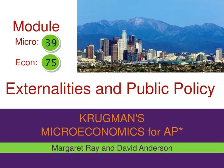 externalities and public policy