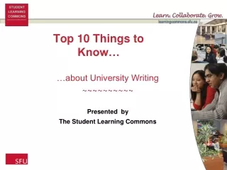 Top 10 Things to Know…