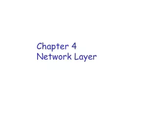 Chapter 4 Network Layer