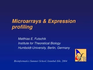 Microarrays &amp; Expression profiling
