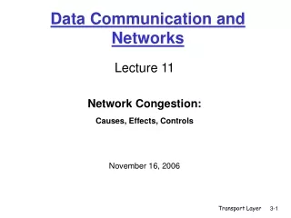 Data Communication and Networks