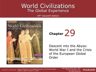 Descent into the Abyss: World War I and the Crisis of the European Global Order