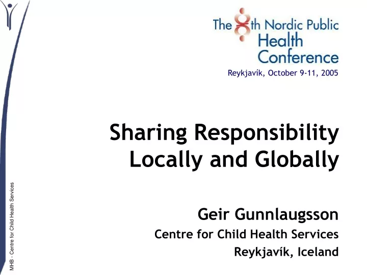 sharing responsibility locally and globally