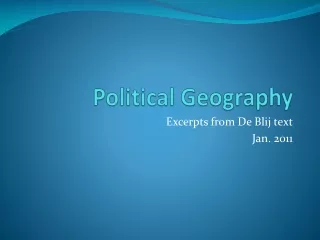 Political Geography