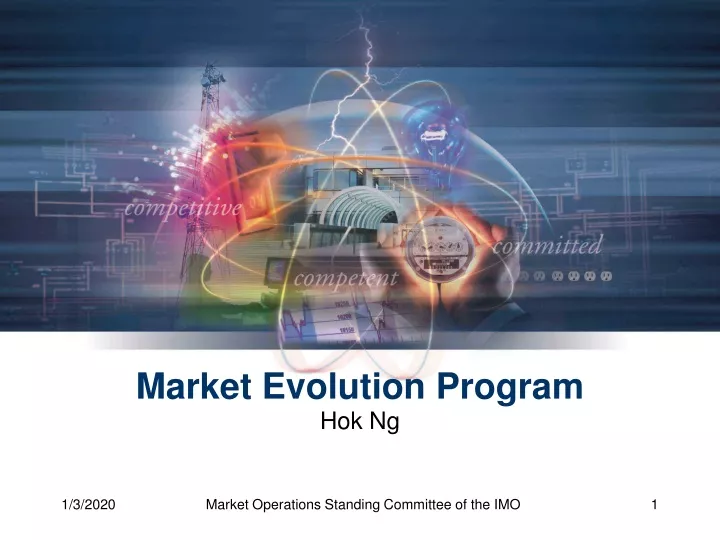 market evolution program