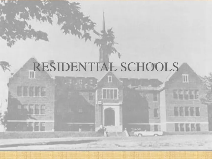 residential schools