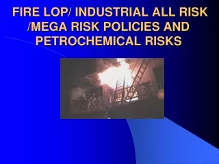 FIRE LOP/ INDUSTRIAL ALL RISK /MEGA RISK POLICIES AND PETROCHEMICAL RISKS
