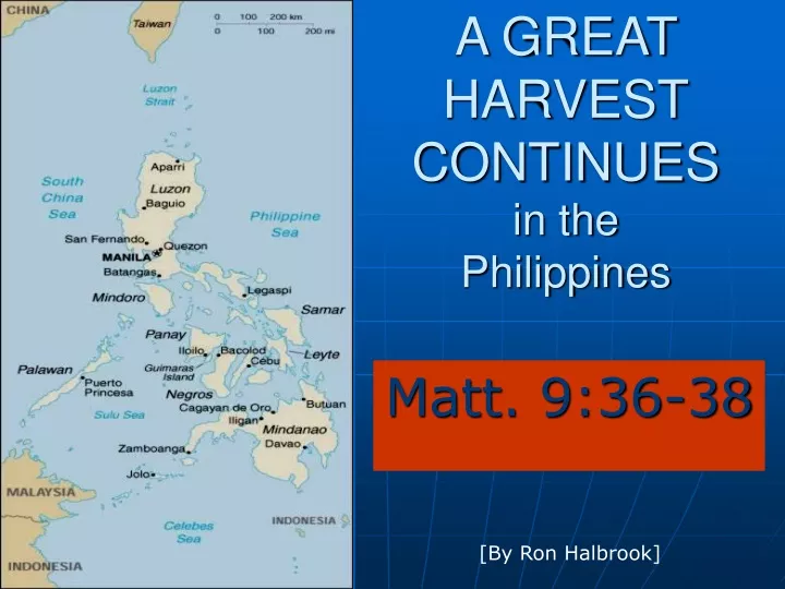 a great harvest continues in the philippines