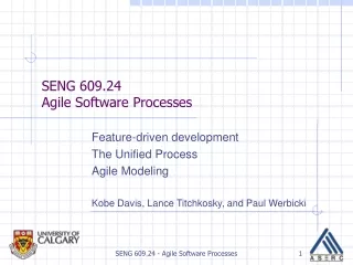 SENG 609.24 Agile Software Processes