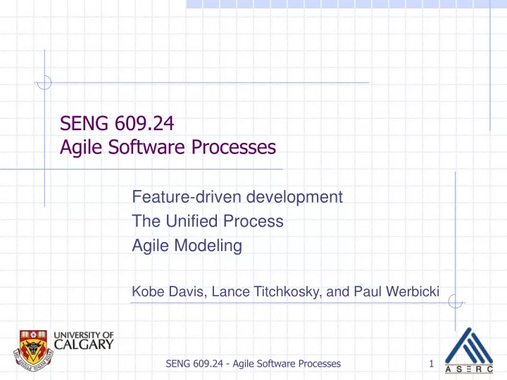 seng 609 24 agile software processes