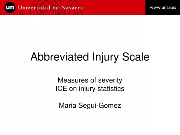 abbreviated injury scale