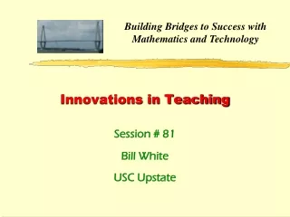 Innovations in Teaching