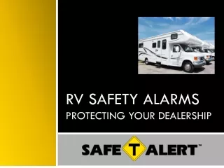 RV Safety Alarms protecting your dealership