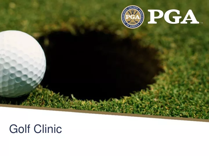 golf clinic