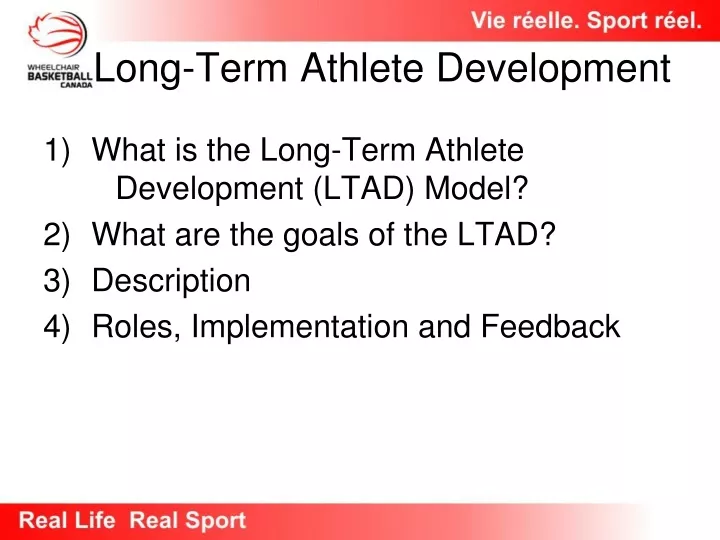 long term athlete development