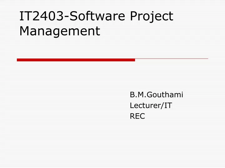 it2403 software project management