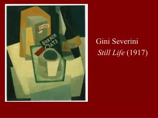 Gini Severini     Still Life  (1917)
