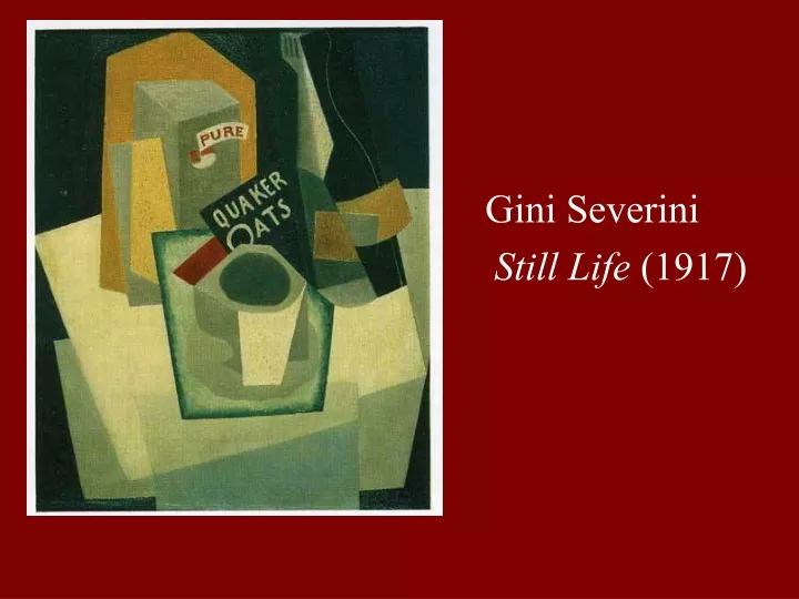 gini severini still life 1917