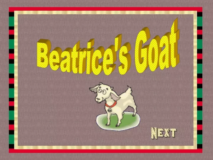 beatrice s goat