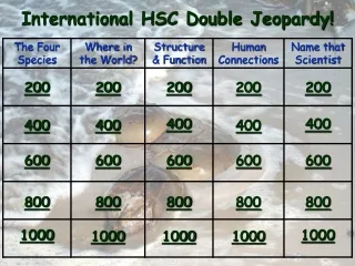 International  HSC Double  Jeopardy!