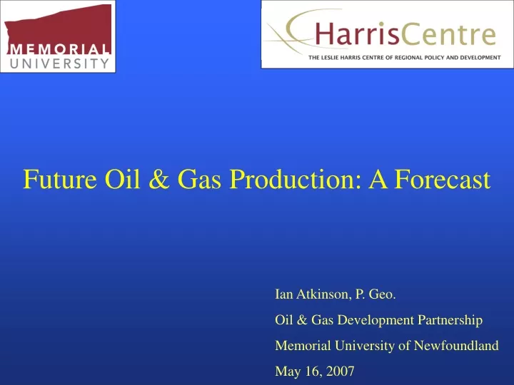 future oil gas production a forecast