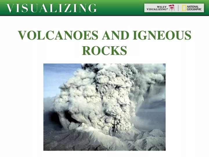volcanoes and igneous rocks