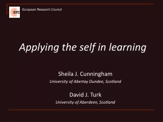 Applying the self in learning