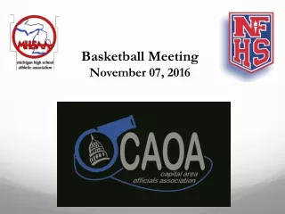 Basketball Meeting November 07, 2016